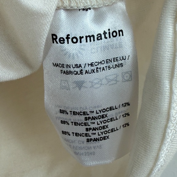 Reformation Ezlynn Knit Top in Cream - Picture 7 of 7